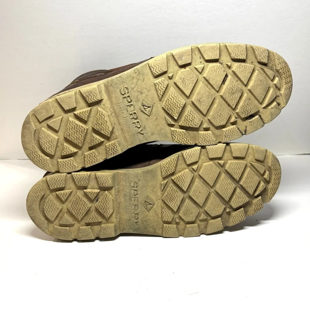 Sperry Men's‎ 11.5 Lug Chukka Boots Waterproof Leather Lace Up Brown Hiking Work